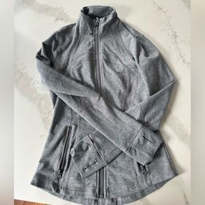 Gray Lululemon zip up. Size 4